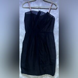 Marc by Marc Jacobs 100% silk black beautifully pleated dress, size 4.